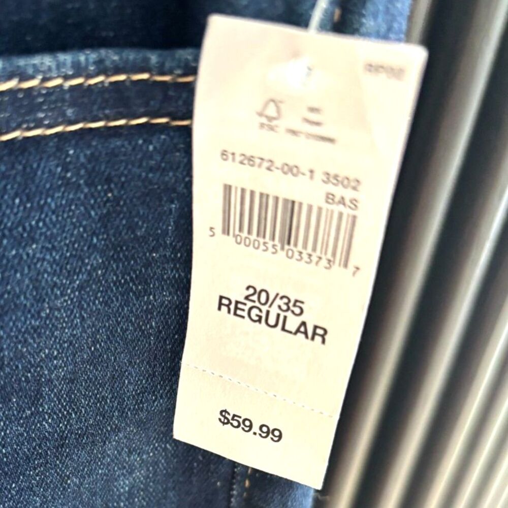 NWT Gap Jeans 20/35 Regular Dark Wash Blue Denim Pants New With Tags MSRP $60 - Picture 5 of 8